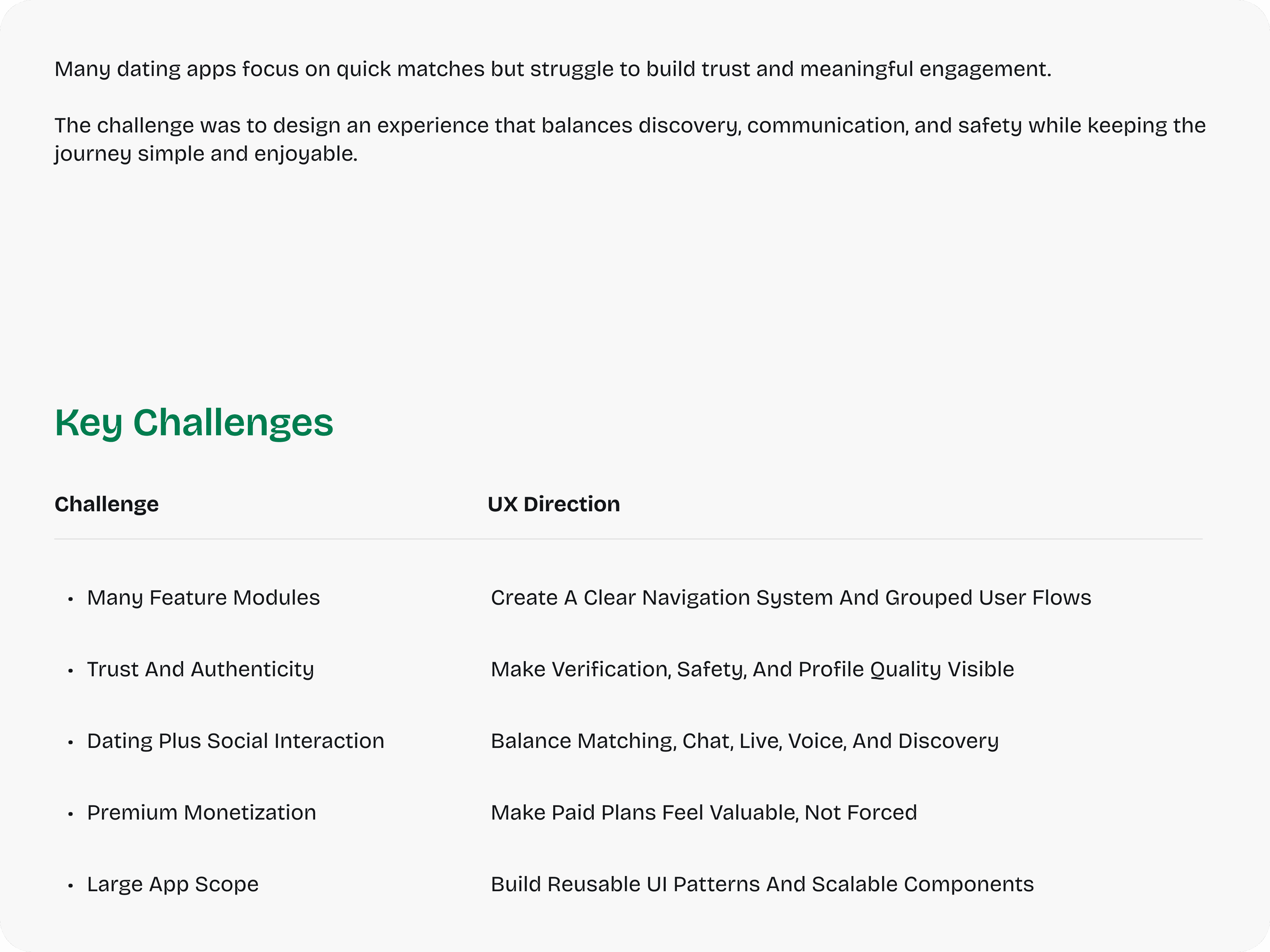 Key Challenges