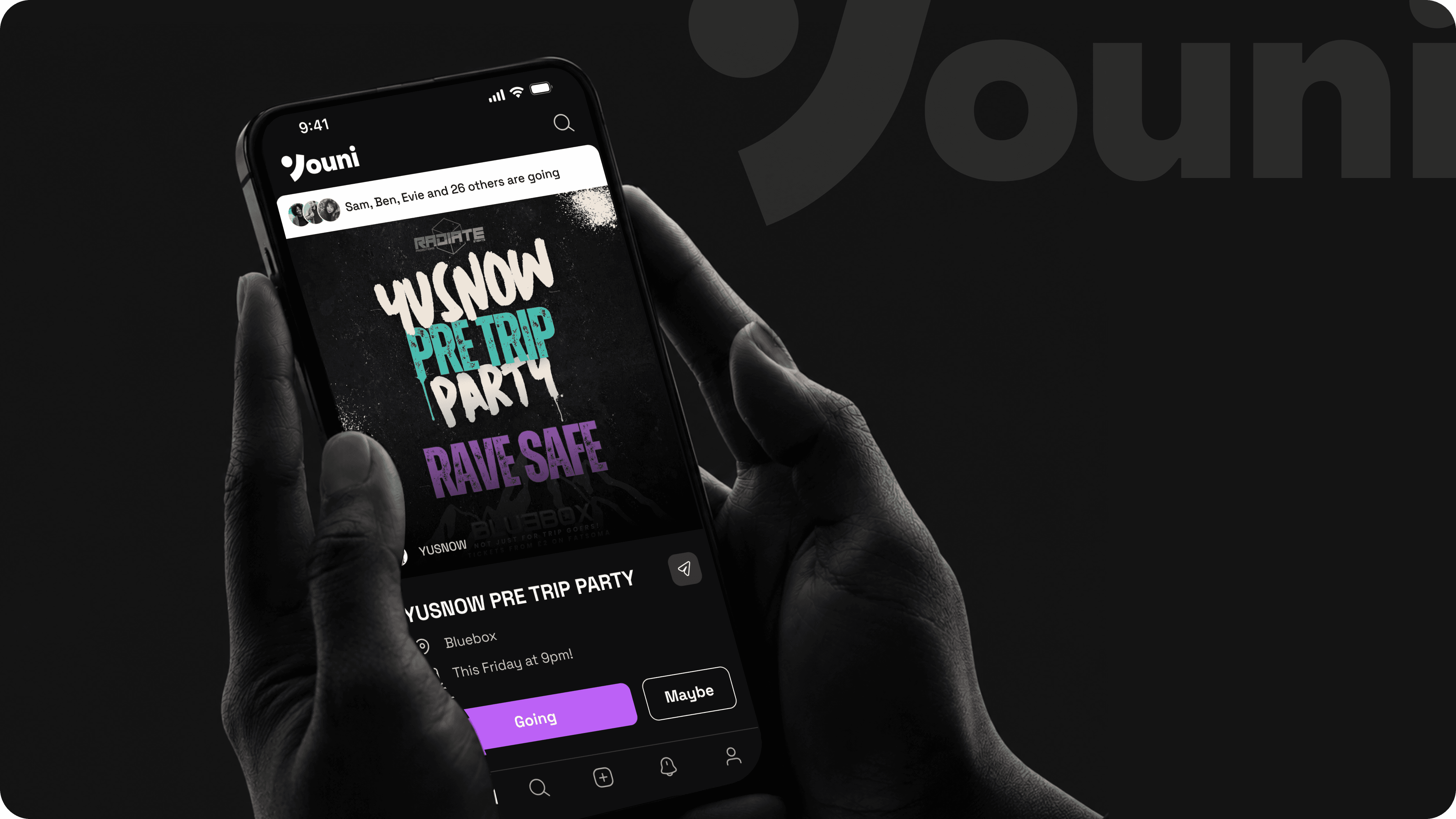 We create app for all uni events, societies and extra-curricular life